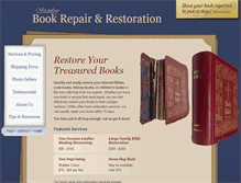 Tablet Screenshot of bookrepair.us